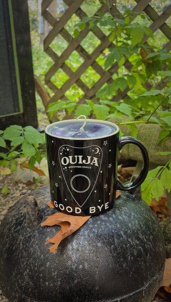 The Ouija Spirit Board Mug Candle